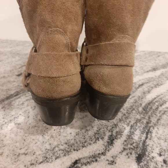 Frye Tan Suede Ankle Boots - Picture 7 of 16